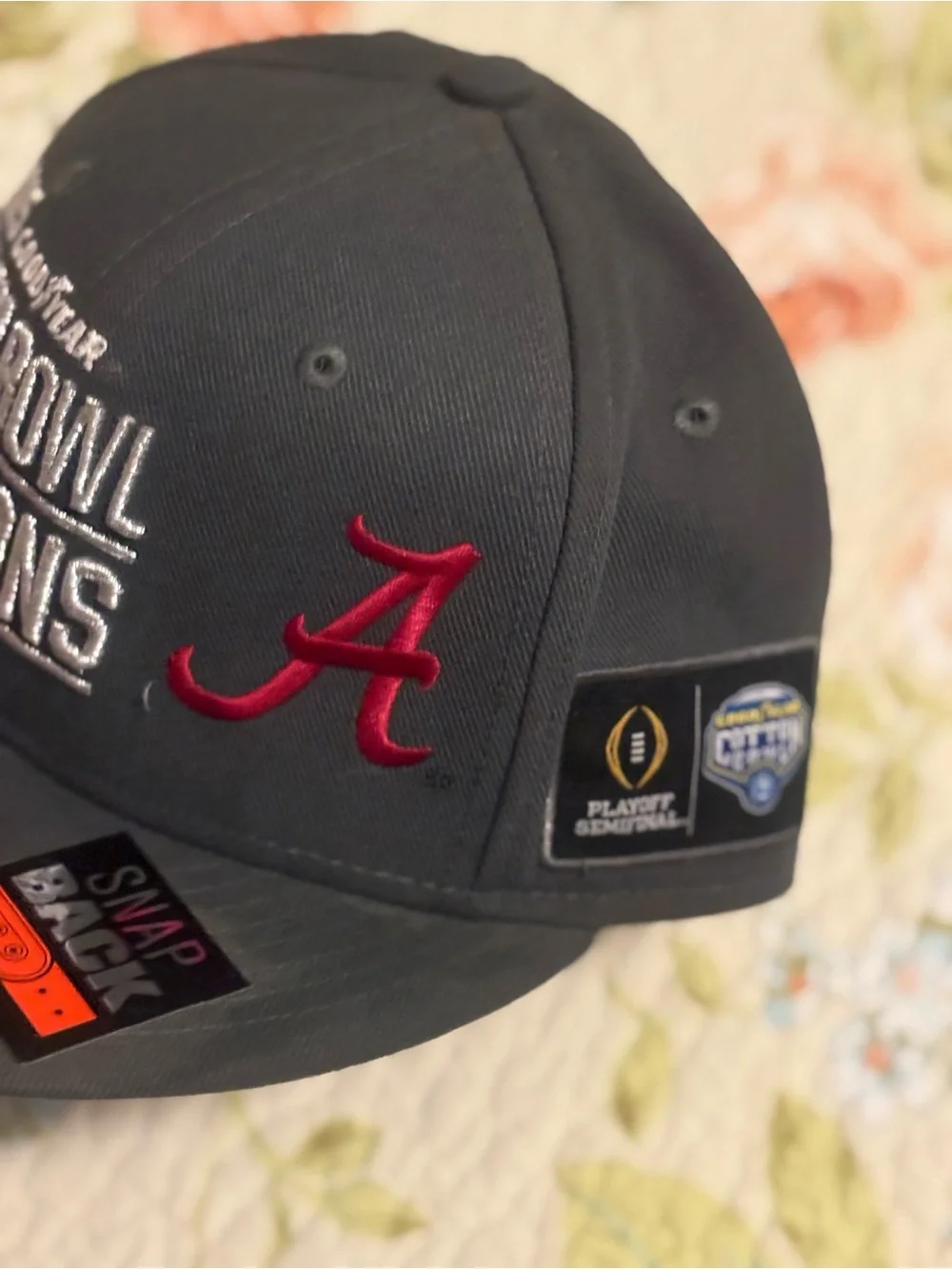 Nike NCAA Alabama 2015 Goodyear Cotton Bowl Champions Gray Snap Back Hat